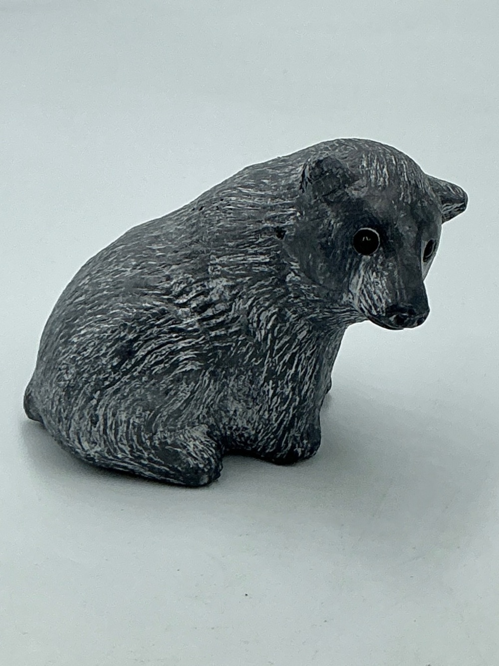 Wolf Original Bear Figurine Edmund Wolf Cast Stone Wildlife Sculpture